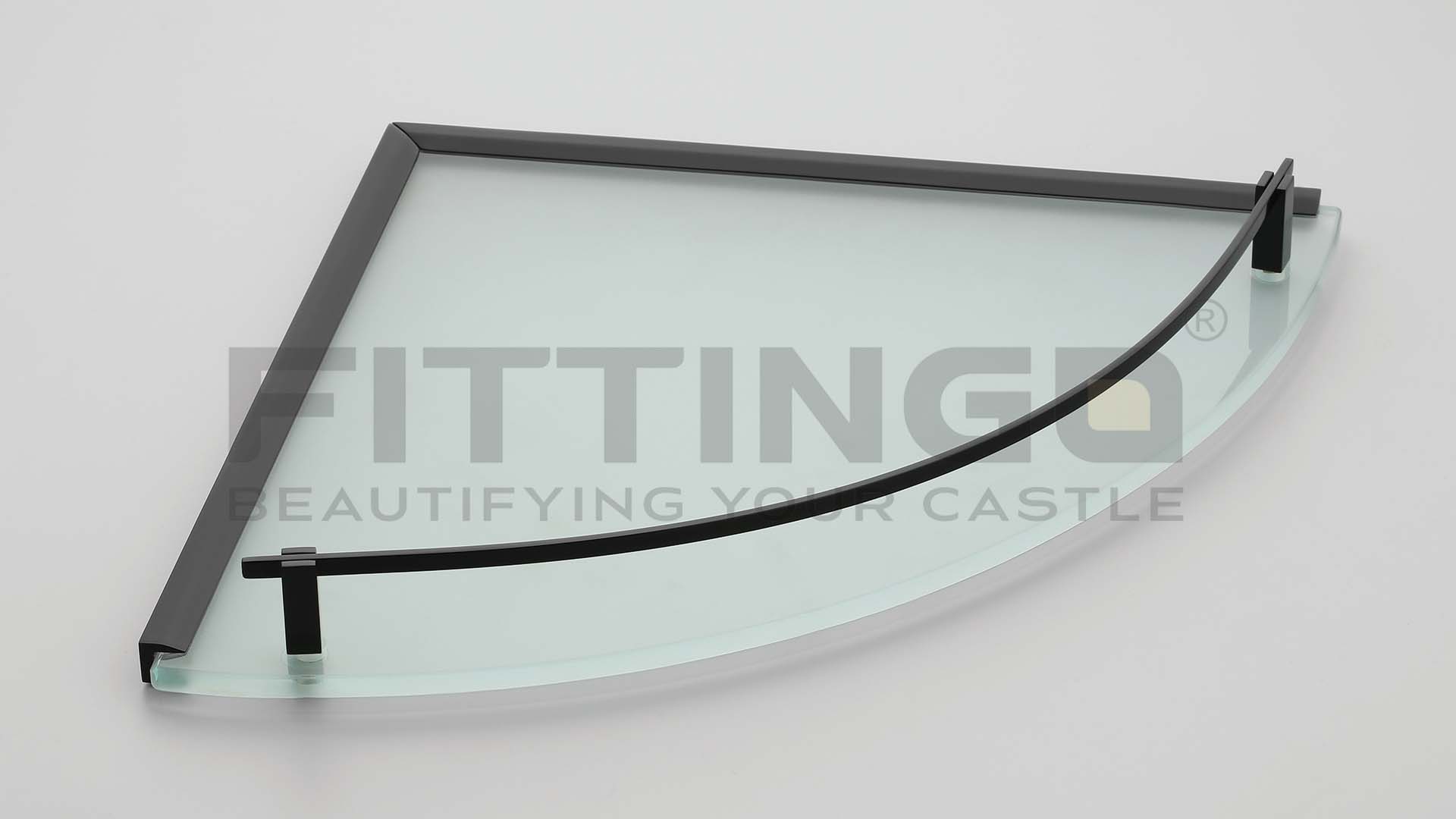 GLASS CORNER – Black - Fittingo Hardware